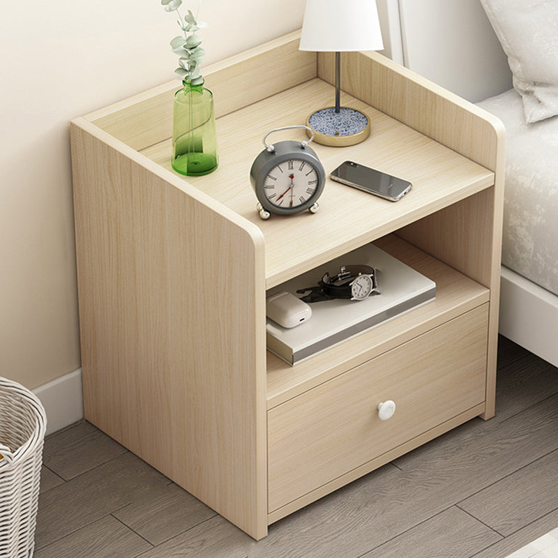 Moderna mesa de acento nocturno acabado antiguo de almacenamiento abierto gabinete de noche