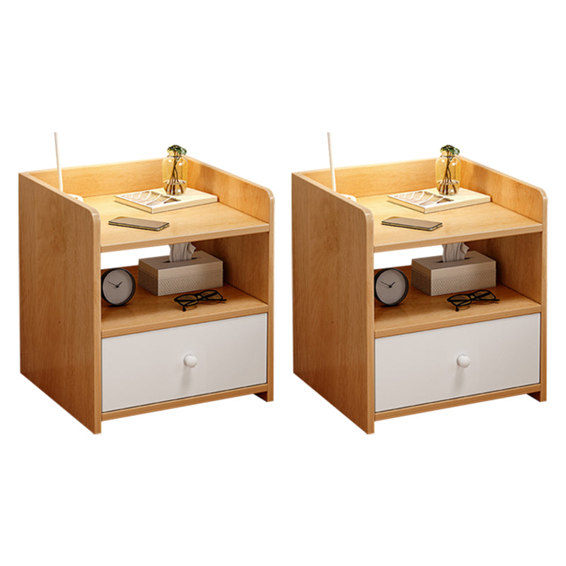 Moderna mesa de acento nocturno acabado antiguo de almacenamiento abierto gabinete de noche