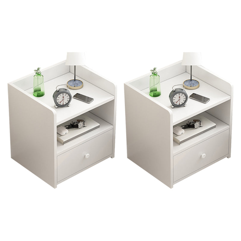 Moderna mesa de acento nocturno acabado antiguo de almacenamiento abierto gabinete de noche