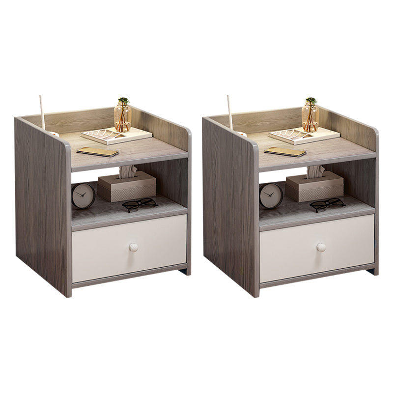 Moderna mesa de acento nocturno acabado antiguo de almacenamiento abierto gabinete de noche