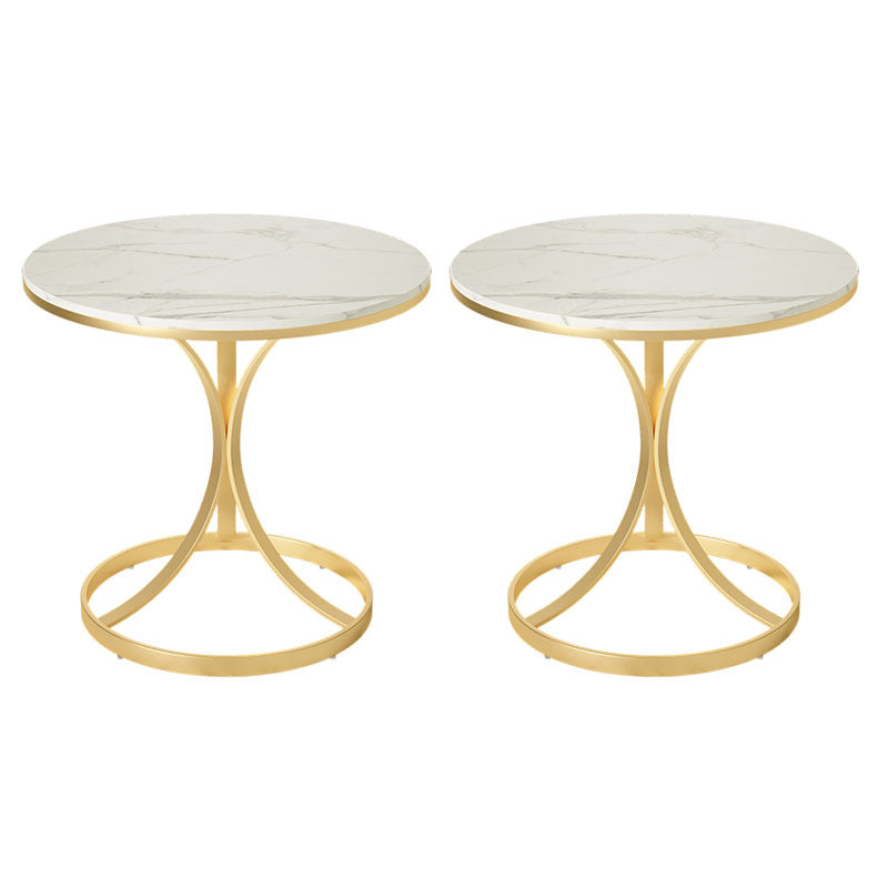 Comodino da tavolo da tavolo da notte glam con mensole per camera da letto