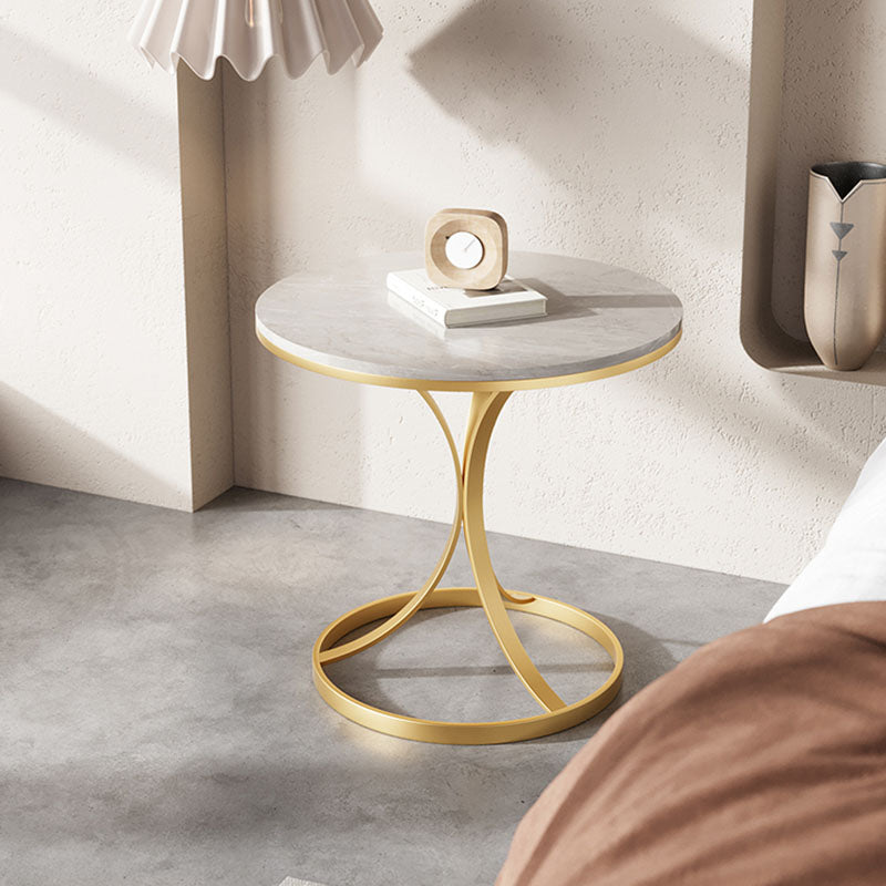 Comodino da tavolo da tavolo da notte glam con mensole per camera da letto