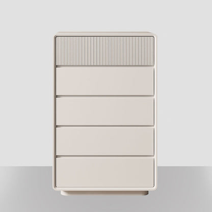 Modernism Horizontal Double Dresser Wood Dresser with 5/6/8 Drawers for Home 28"L x 16"W x 43"H Off-White