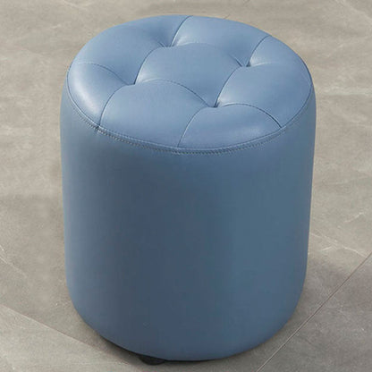 Modern Orange Pouf Water Resistant Round Pouf for Living Room Royal Blue 1 Piece Clearhalo 'furn' 'furn_ottomans_poufs' 'Furniture' 'Living Room Furniture' 'Ottomans & Poufs' 'ottomans_poufs' 7346536