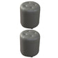 Modern Orange Pouf Water Resistant Round Pouf for Living Room Dark Gray 2 Piece Set Clearhalo 'furn' 'furn_ottomans_poufs' 'Furniture' 'Living Room Furniture' 'Ottomans & Poufs' 'ottomans_poufs' 7346551