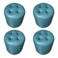 Modern Orange Pouf Water Resistant Round Pouf for Living Room Peacock Blue 4 Piece Set Clearhalo 'furn' 'furn_ottomans_poufs' 'Furniture' 'Living Room Furniture' 'Ottomans & Poufs' 'ottomans_poufs' 7346558