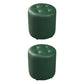 Modern Orange Pouf Water Resistant Round Pouf for Living Room Blackish Green 2 Piece Set Clearhalo 'furn' 'furn_ottomans_poufs' 'Furniture' 'Living Room Furniture' 'Ottomans & Poufs' 'ottomans_poufs' 7346559