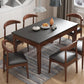 Contemporary Kitchen Dinner Table Rectangle Stone 4 Legs Dining Table Clearhalo 'Dining Tables & Seating' 'Dining Tables' 'dining_table' 'furn' 'furn_dining_table' 'Furniture' 'Kitchen & Dining Furniture' 7347419