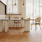 Free Form Contemporary Dining Table for Home Stone Dinette Table with 3 Legs Clearhalo 'Dining Tables & Seating' 'Dining Tables' 'dining_table' 'furn' 'furn_dining_table' 'Furniture' 'Kitchen & Dining Furniture' 7347432