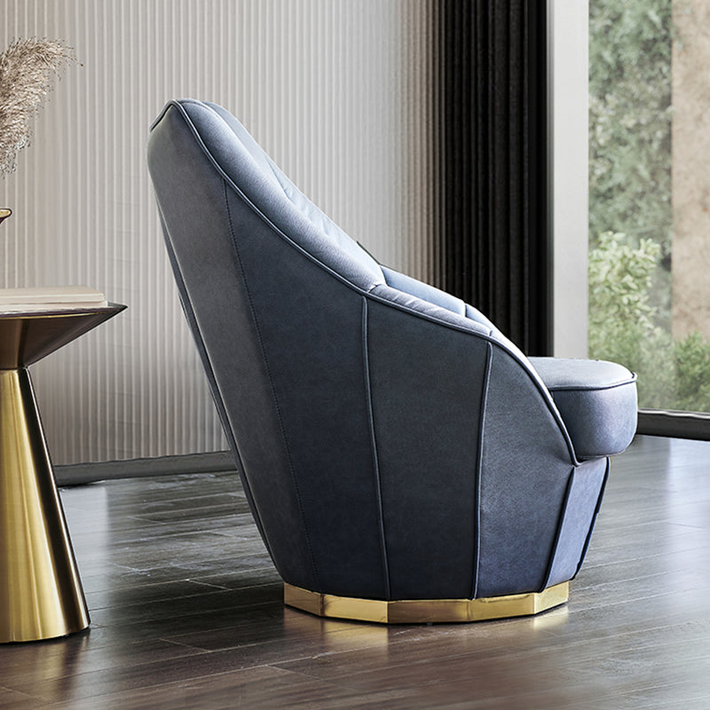 Sloped Arms Side Chair Arms Included Lounge Chair for Living Room Clearhalo 'Accent Chairs' 'accent_chairs' 'Chairs & Seating' 'furn' 'furn_accent_chairs' 'Furniture' 'Living Room Furniture' 7347550