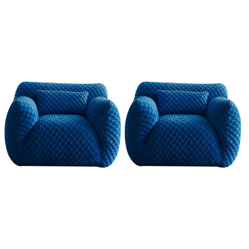 Polyester Twill Side Chair Arms Included Lounge Chair for Living Room Blue Twill 2 Piece Set Clearhalo 'Accent Chairs' 'accent_chairs' 'Chairs & Seating' 'furn' 'furn_accent_chairs' 'Furniture' 'Living Room Furniture' 7347567