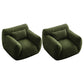Polyester Twill Side Chair Arms Included Lounge Chair for Living Room Green Twill 2 Piece Set Clearhalo 'Accent Chairs' 'accent_chairs' 'Chairs & Seating' 'furn' 'furn_accent_chairs' 'Furniture' 'Living Room Furniture' 7347571