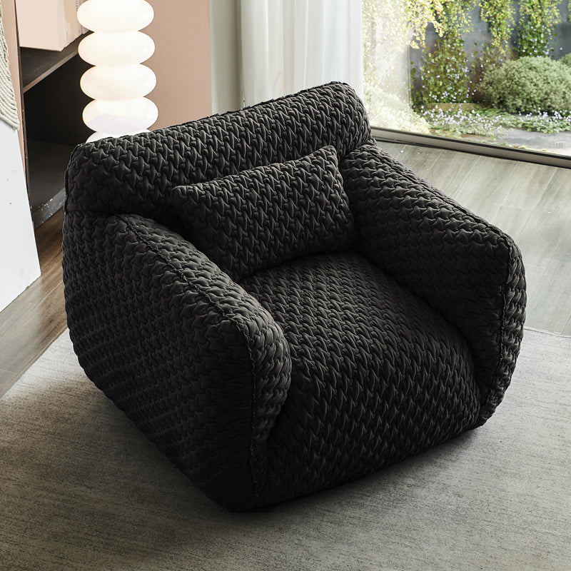 Polyester Twill Side Chair Arms Included Lounge Chair for Living Room Grey Twill 1 Piece Clearhalo 'Accent Chairs' 'accent_chairs' 'Chairs & Seating' 'furn' 'furn_accent_chairs' 'Furniture' 'Living Room Furniture' 7347577