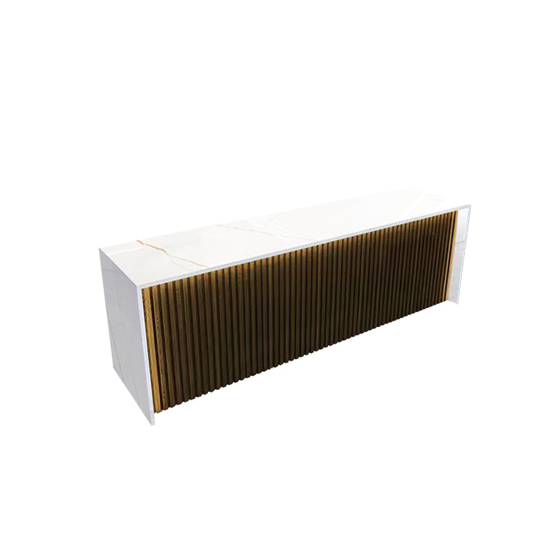 Moderne stenen rechthoekige bartafel, opbergbare tafel voor melktheewinkel