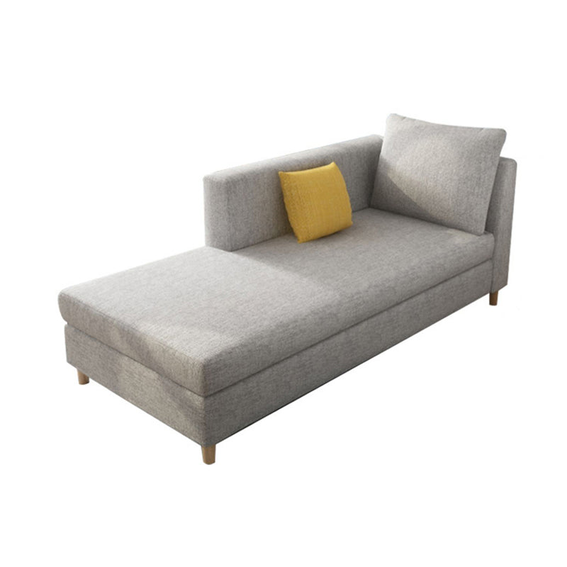 Solid Color Chaise Lounge Chair Square Arm Chaise for Bedroom Clearhalo 'Chairs & Seating' 'Chaise Lounge' 'chaise_lounge' 'furn' 'furn_chaise_lounge' 'Furniture' 'Living Room Furniture' 7347759