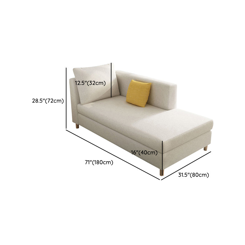 Solid Color Chaise Lounge Chair Square Arm Chaise for Bedroom Clearhalo 'Chairs & Seating' 'Chaise Lounge' 'chaise_lounge' 'furn' 'furn_chaise_lounge' 'Furniture' 'Living Room Furniture' 7347762