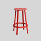Modern Rotatable Backless Counter Stool Iron Cafe Bar Stool with Pedal Red 1 Piece Counter Stool(26"H) Clearhalo 'Bar Furniture' 'Bar Stools' 'bar_stools' 'furn' 'furn_bar_stools' 'Furniture' 'Kitchen & Dining Furniture' 7347827