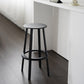 Modern Rotatable Backless Counter Stool Iron Cafe Bar Stool with Pedal Clearhalo 'Bar Furniture' 'Bar Stools' 'bar_stools' 'furn' 'furn_bar_stools' 'Furniture' 'Kitchen & Dining Furniture' 7347831