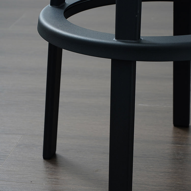 Modern Rotatable Backless Counter Stool Iron Cafe Bar Stool with Pedal Clearhalo 'Bar Furniture' 'Bar Stools' 'bar_stools' 'furn' 'furn_bar_stools' 'Furniture' 'Kitchen & Dining Furniture' 7347836