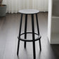 Modern Rotatable Backless Counter Stool Iron Cafe Bar Stool with Pedal Clearhalo 'Bar Furniture' 'Bar Stools' 'bar_stools' 'furn' 'furn_bar_stools' 'Furniture' 'Kitchen & Dining Furniture' 7347845