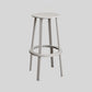 Modern Rotatable Backless Counter Stool Iron Cafe Bar Stool with Pedal Grey 1 Piece Bar Stool(30"H) Clearhalo 'Bar Furniture' 'Bar Stools' 'bar_stools' 'furn' 'furn_bar_stools' 'Furniture' 'Kitchen & Dining Furniture' 7347861