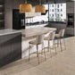 Glam Backrest Armless Counter Stool Iron Bar Stool with Cushion for Cafe Clearhalo 'Bar Furniture' 'Bar Stools' 'bar_stools' 'furn' 'furn_bar_stools' 'Furniture' 'Kitchen & Dining Furniture' 7347871