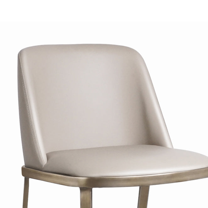 Glam Backrest Armless Counter Stool Iron Bar Stool with Cushion for Cafe Clearhalo 'Bar Furniture' 'Bar Stools' 'bar_stools' 'furn' 'furn_bar_stools' 'Furniture' 'Kitchen & Dining Furniture' 7347878