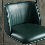 Taburete moderno de respaldo rotativo de la barra de acero inoxidable con pedal para café