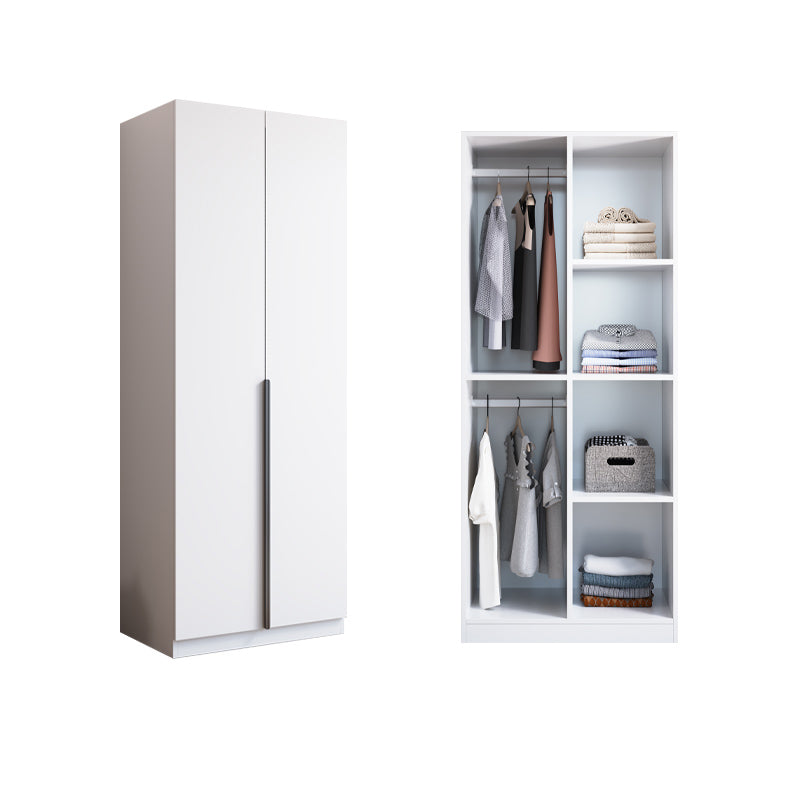 Engineered Wood Wardrobe Cabinet Modern Style Soft Close Doors Wardrobe Closet