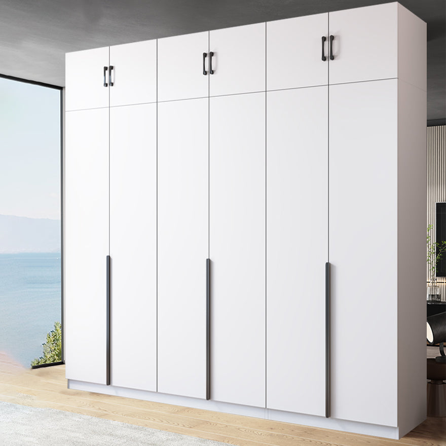 Engineered Wood Wardrobe Cabinet Modern Style Soft Close Doors Wardrobe Closet