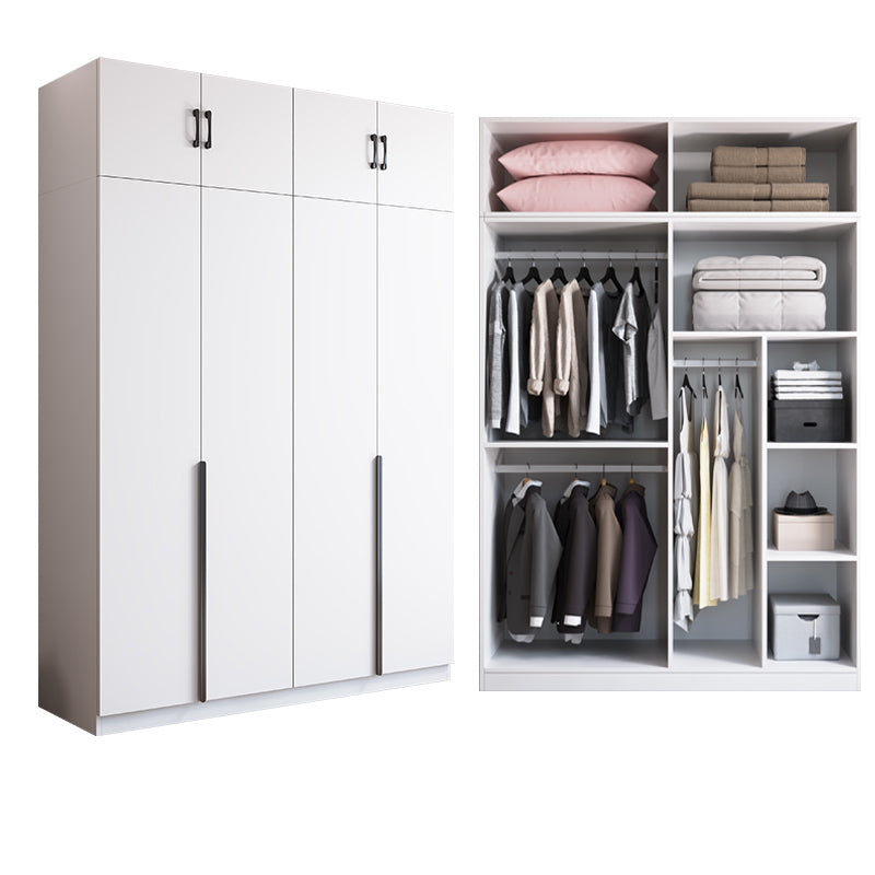 Engineered Wood Wardrobe Cabinet Modern Style Soft Close Doors Wardrobe Closet