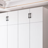 Engineered Wood Wardrobe Cabinet Modern Style Soft Close Doors Wardrobe Closet