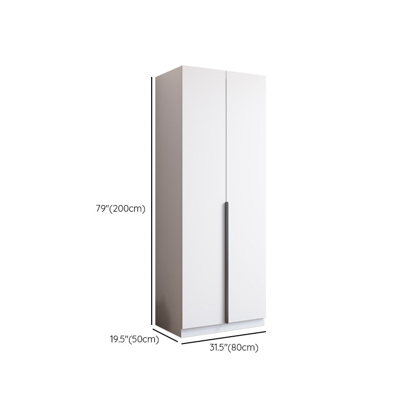 Engineered Wood Wardrobe Cabinet Modern Style Soft Close Doors Wardrobe Closet