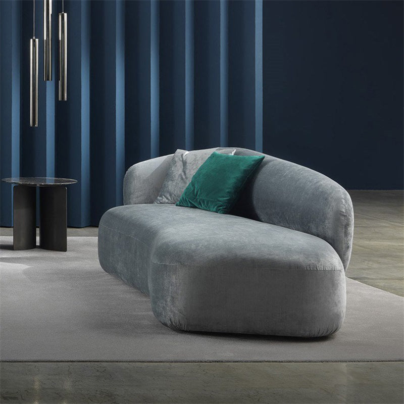 Modern Chaise Lounge Couch Recessed Arm Chaise Lounge with Pillows Clearhalo 'Chairs & Seating' 'Chaise Lounge' 'chaise_lounge' 'furn' 'furn_chaise_lounge' 'Furniture' 'Living Room Furniture' 7348196