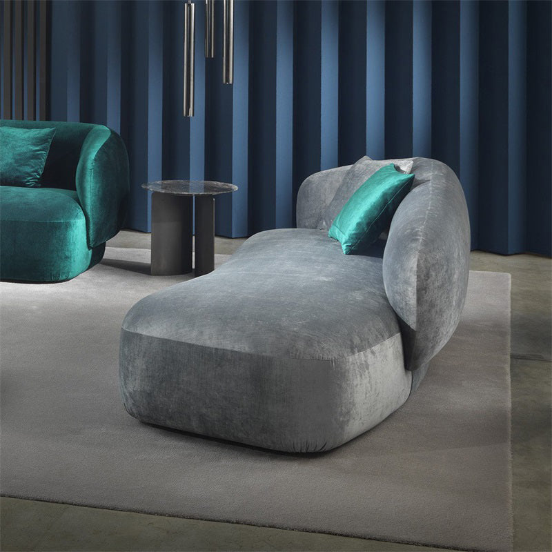 Modern Chaise Lounge Couch Recessed Arm Chaise Lounge with Pillows Clearhalo 'Chairs & Seating' 'Chaise Lounge' 'chaise_lounge' 'furn' 'furn_chaise_lounge' 'Furniture' 'Living Room Furniture' 7348197