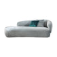 Modern Chaise Lounge Couch Recessed Arm Chaise Lounge with Pillows Clearhalo 'Chairs & Seating' 'Chaise Lounge' 'chaise_lounge' 'furn' 'furn_chaise_lounge' 'Furniture' 'Living Room Furniture' 7348198