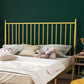 Glam Solid Color Open-Frame Bed Metal Open-Frame Bed with Headboard