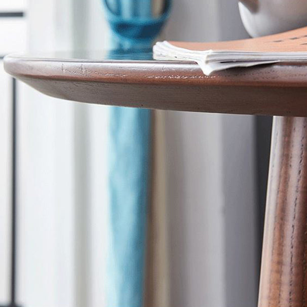 Modern Style Bar Table Set 1/2/3 Pieces Round Solid Wood Bar table with Backless Stools Clearhalo 'Bar Furniture' 'furn' 'furn_home_bar_bar_sets' 'Furniture' 'Home Bars & Bar Sets' 'home_bar_bar_sets' 'Kitchen & Dining Furniture' 7348717