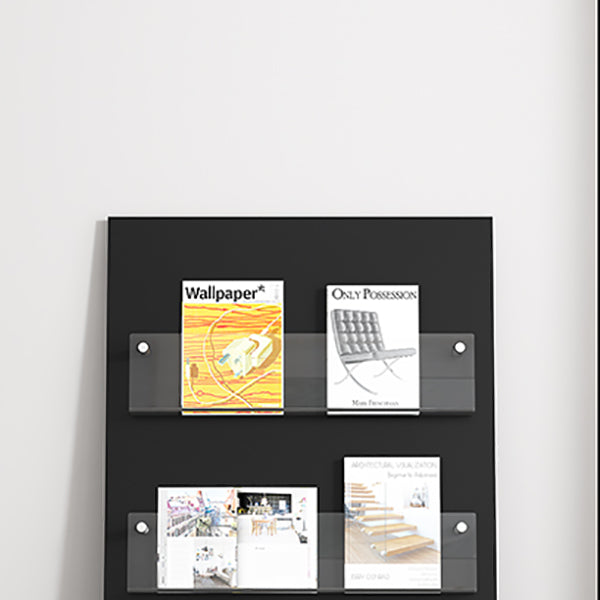 Bibliothèque acrylique à étagère à dos fermé moderne pour salle d'étude avec étagères