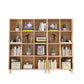Bibliothèque en bois naturel standard étagère contemporaine avec étagères