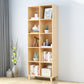 Bibliothèque en bois naturel standard étagère contemporaine avec étagères