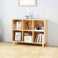 Bibliothèque en bois naturel standard étagère contemporaine avec étagères