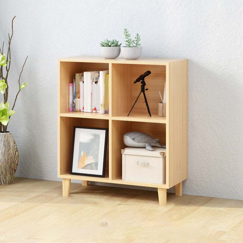 Bibliothèque en bois naturel standard étagère contemporaine avec étagères