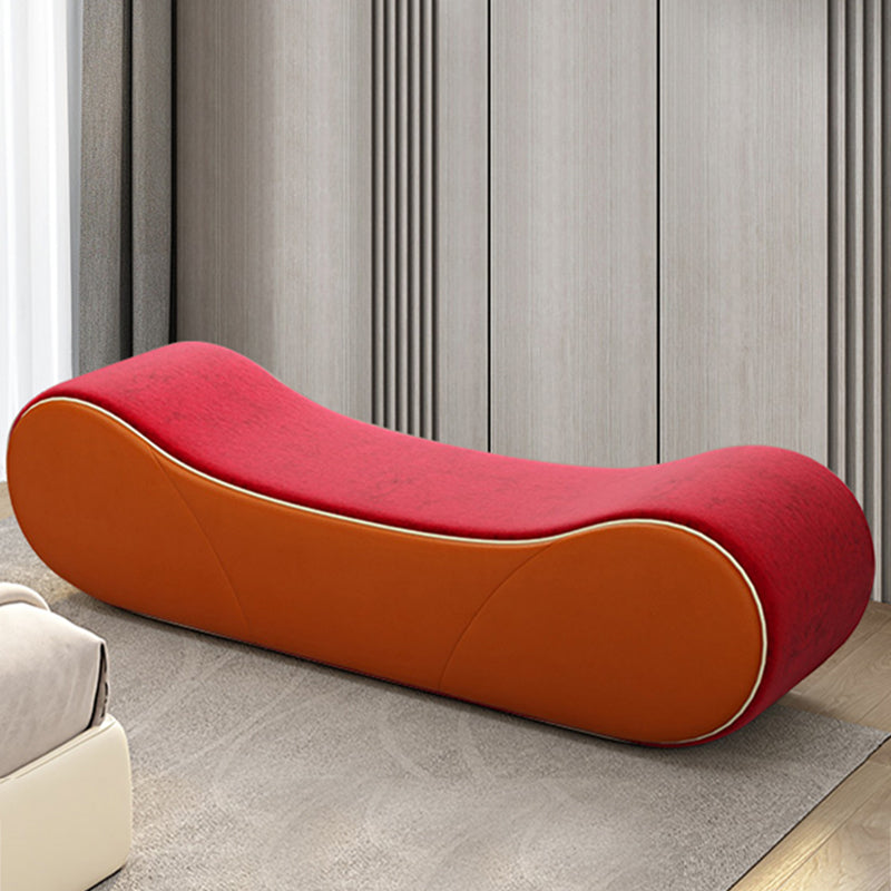 20 Inch Width Cushioned Seating Bench Modern Entryway and Bedroom Bench Red Clearhalo 'Benches' 'Chairs & Seating' 'furn' 'furn_benches' 'Furniture' 'Living Room Furniture' 7349365