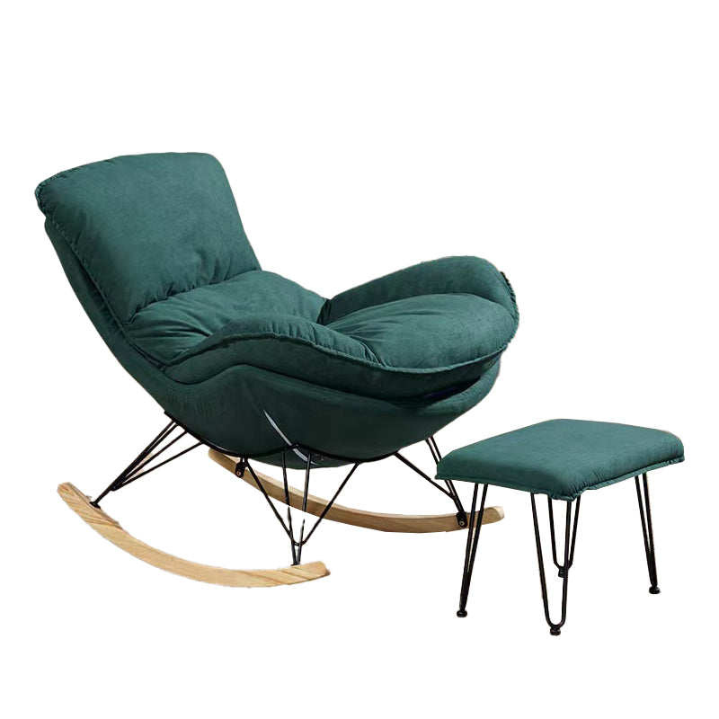 Indoor Mother Feeding Sofa Rocking Chair Modern Rocking Chair with Ottoman Clearhalo 'Chairs & Seating' 'furn' 'furn_rocking_chairs' 'Furniture' 'Living Room Furniture' 'Rocking Chairs' 'rocking_chairs' 7349383