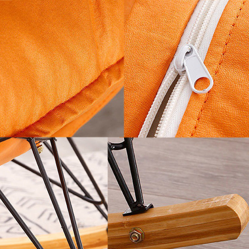 Indoor Mother Feeding Sofa Rocking Chair Modern Rocking Chair with Ottoman Clearhalo 'Chairs & Seating' 'furn' 'furn_rocking_chairs' 'Furniture' 'Living Room Furniture' 'Rocking Chairs' 'rocking_chairs' 7349385