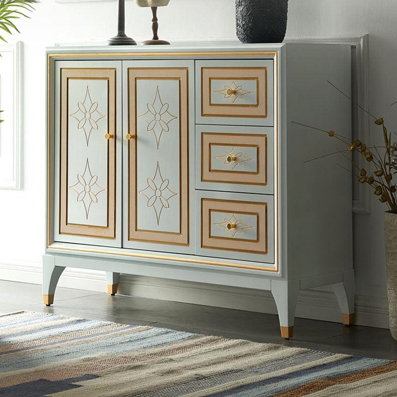 Glam 3 cassetti Sideboard Multi Porte Cuffet Cuffet con archiviazione