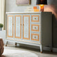 Glam 3 cassetti Sideboard Multi Porte Cuffet Cuffet con archiviazione