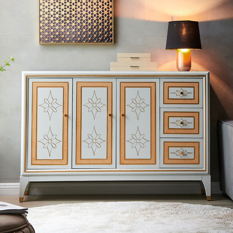 Glam 3 cassetti Sideboard Multi Porte Cuffet Cuffet con archiviazione