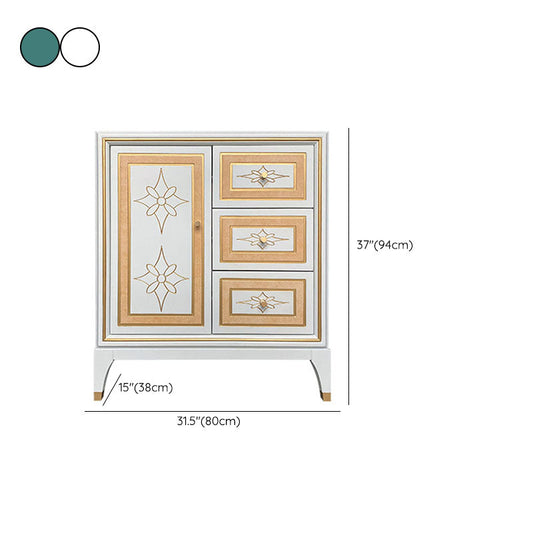 Glam 3 cassetti Sideboard Multi Porte Cuffet Cuffet con archiviazione